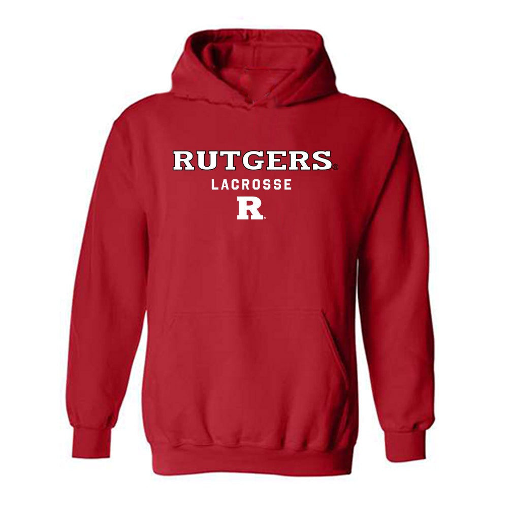 Rutgers - NCAA Men's Lacrosse : Andrew Macheca - Classic Shersey Hooded Sweatshirt-0