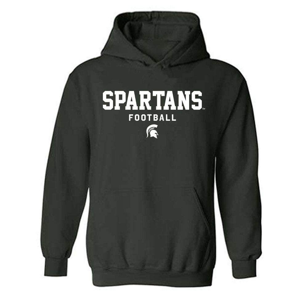 Michigan State - NCAA Football : Robert Wright Jr - Classic Shersey Hooded Sweatshirt-0