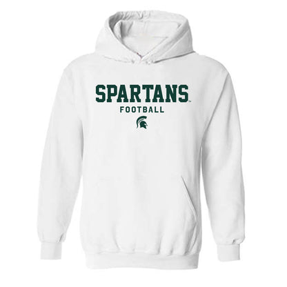 Michigan State - NCAA Football : Robert Wright Jr - Classic Shersey Hooded Sweatshirt-0