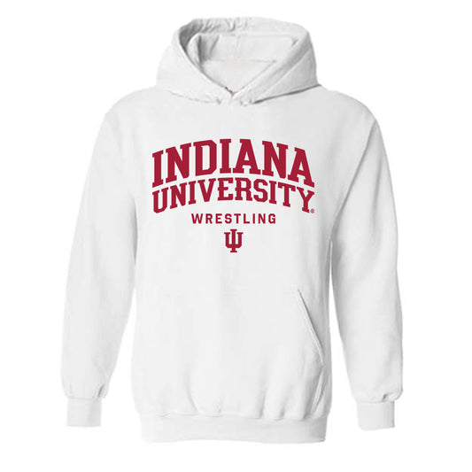 Indiana - NCAA Wrestling : Tyler Guerra - Classic Shersey Hooded Sweatshirt-0