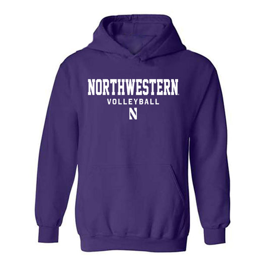 Northwestern - NCAA Women's Volleyball : Lauren Carter - Classic Shersey Hooded Sweatshirt-0