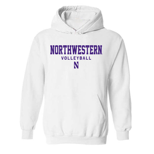 Northwestern - NCAA Women's Volleyball : Ellie Stiernagle - Classic Shersey Hooded Sweatshirt-0