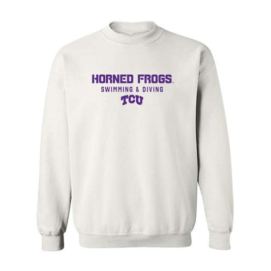 TCU - NCAA Women's Swimming & Diving : Nina Vadovicova - Classic Shersey Crewneck Sweatshirt-0