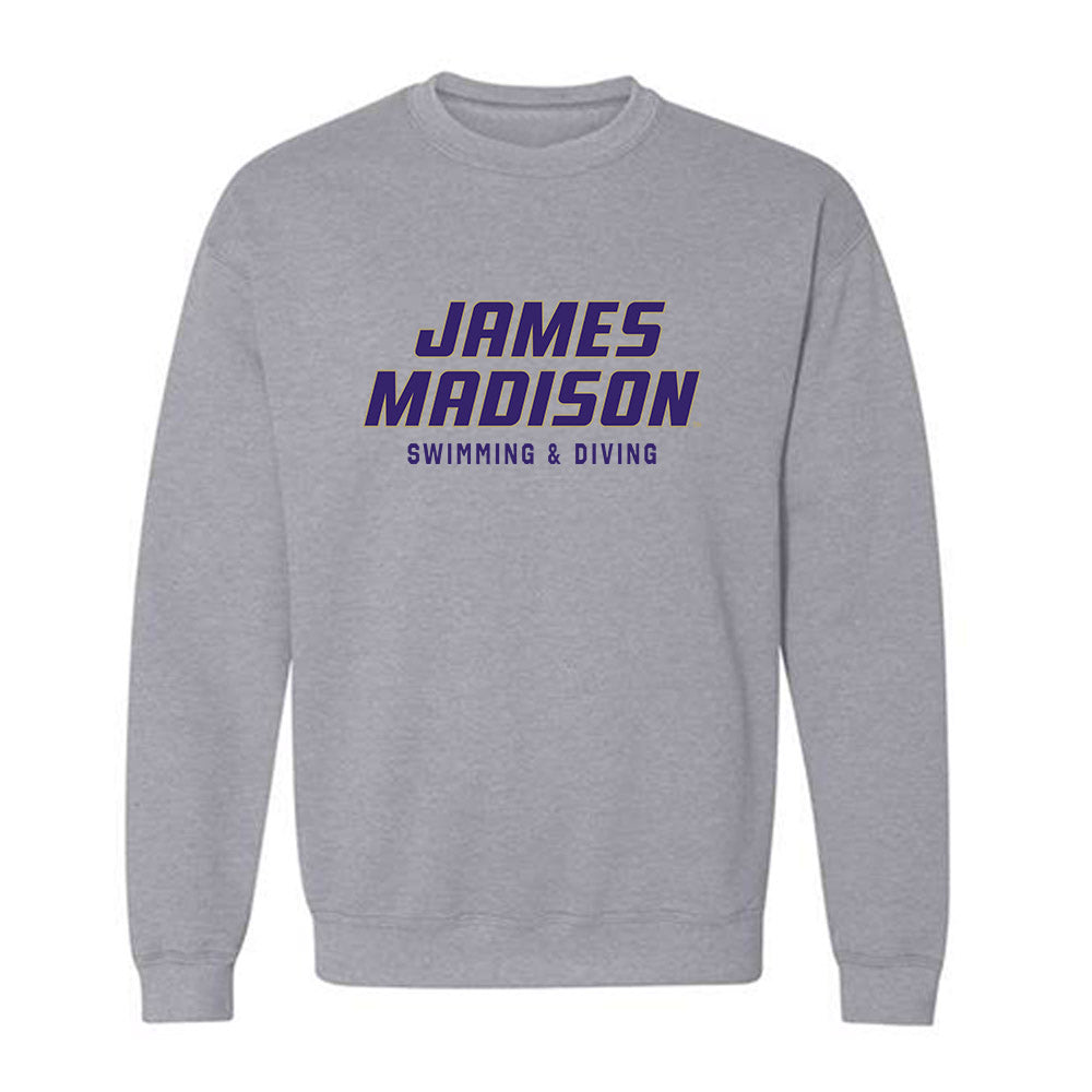 JMU - NCAA Women's Swimming & Diving : Emory Hill - Classic Shersey Crewneck Sweatshirt-0