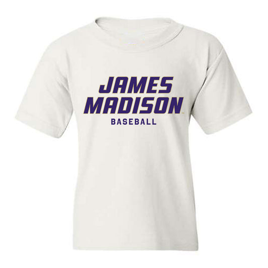 JMU - NCAA Baseball : Jonathan Strohecker - Classic Shersey Youth T-Shirt-0
