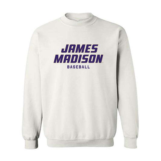 JMU - NCAA Baseball : Jonathan Strohecker - Classic Shersey Crewneck Sweatshirt-0