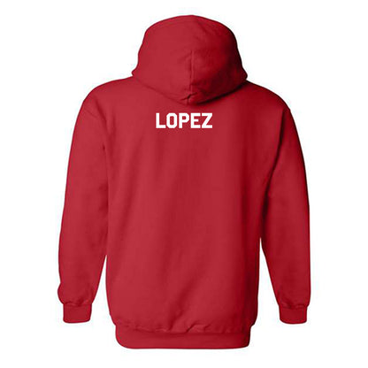 Illinois State - NCAA Men's Track & Field : Isaias Lopez - Classic Shersey Hooded Sweatshirt-1