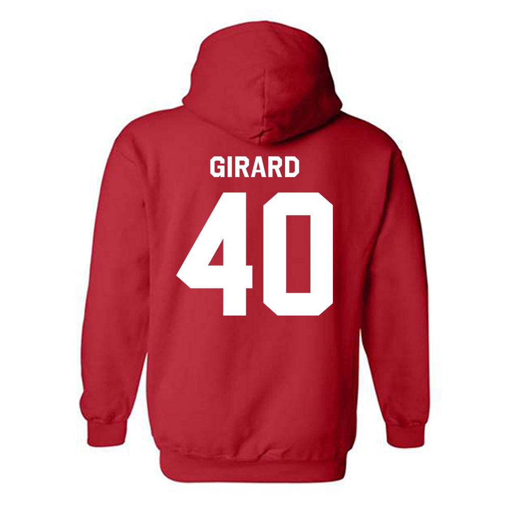 Illinois State - NCAA Baseball : Nolan Girard - Classic Shersey Hooded Sweatshirt-1