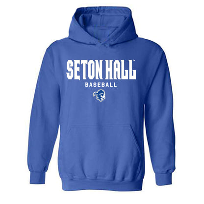 Seton Hall - NCAA Baseball : John Downing - Classic Shersey Hooded Sweatshirt-0