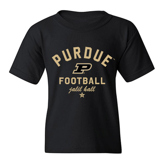 Purdue - NCAA Football : jalil hall - Classic Shersey Youth T-Shirt-0