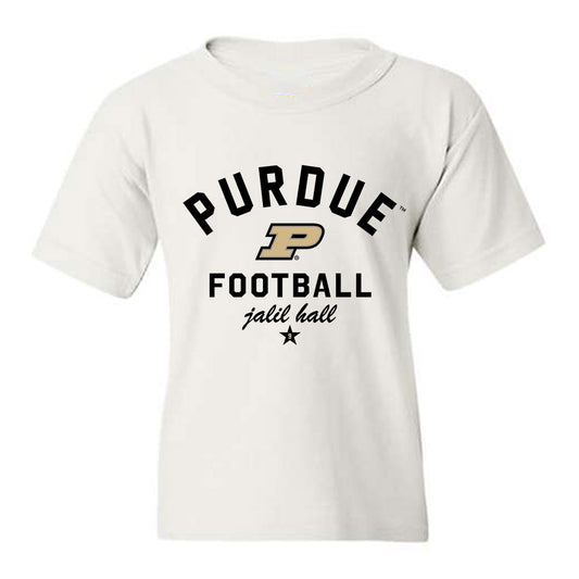 Purdue - NCAA Football : jalil hall - Classic Shersey Youth T-Shirt-0