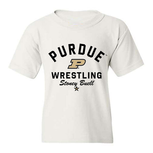 Purdue - NCAA Wrestling : Stoney Buell - Classic Shersey Youth T-Shirt-0