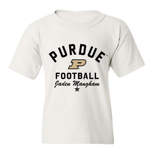 Purdue - NCAA Football : Jaden Mangham - Classic Shersey Youth T-Shirt-0