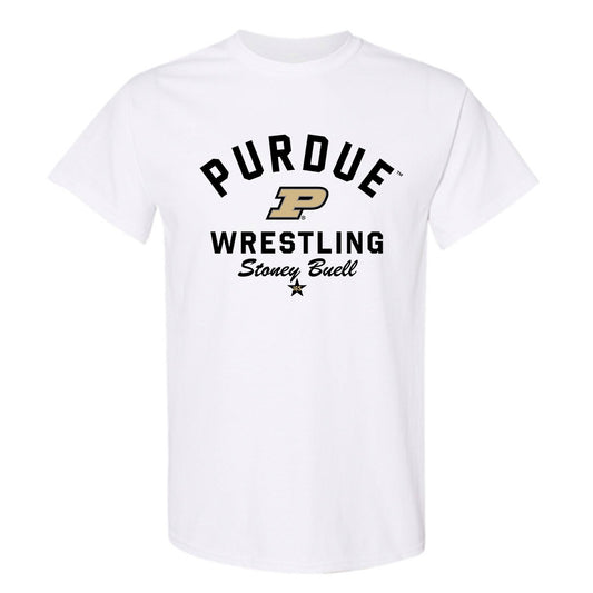 Purdue - NCAA Wrestling : Stoney Buell - Classic Shersey T-Shirt-0