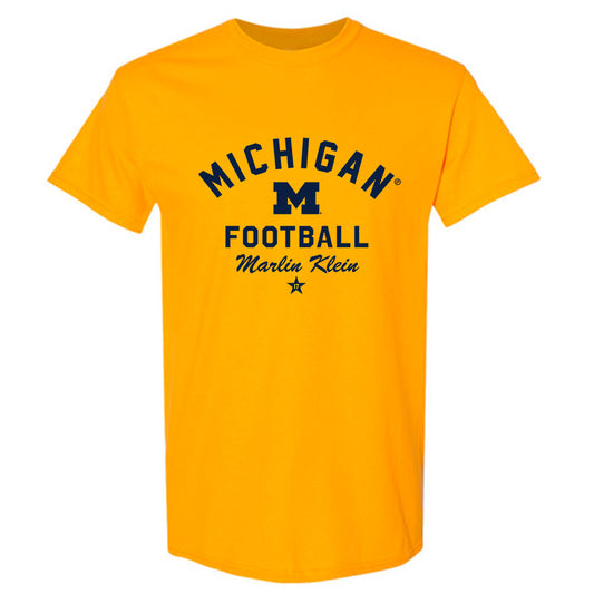 Michigan - NCAA Football : Marlin Klein - Classic Shersey T-Shirt-0