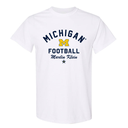 Michigan - NCAA Football : Marlin Klein - Classic Shersey T-Shirt-0