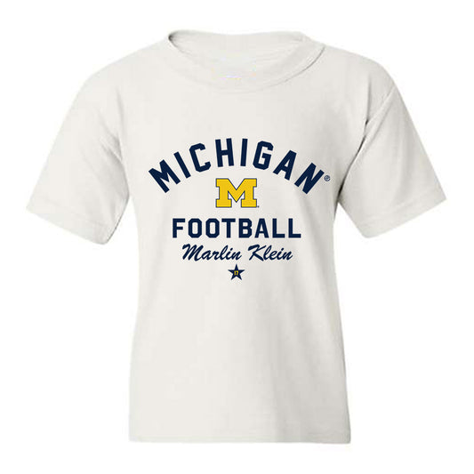Michigan - NCAA Football : Marlin Klein - Classic Shersey Youth T-Shirt-0