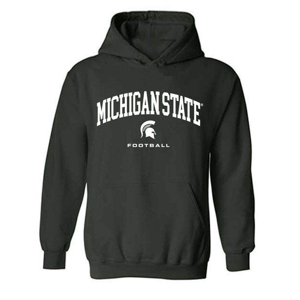 Michigan State - NCAA Football : Robert Wright Jr - Classic Shersey Hooded Sweatshirt-1