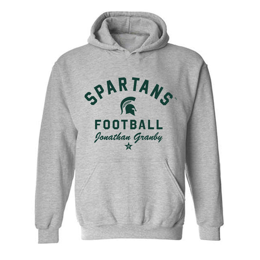 Michigan State - NCAA Football : Jonathan Granby - Hooded Sweatshirt-0