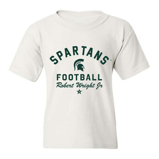 Michigan State - NCAA Football : Robert Wright Jr - Classic Shersey Youth T-Shirt-0