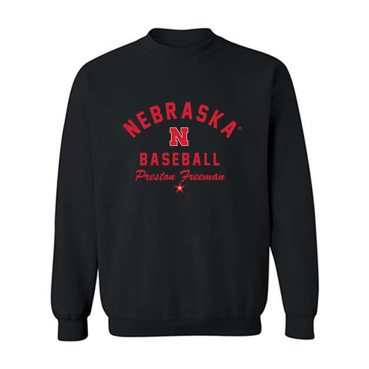 Nebraska - NCAA Baseball : Preston Freeman - Classic Shersey Crewneck Sweatshirt-0