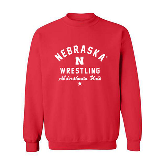 Nebraska - NCAA Wrestling : Abdirahman Unle - Classic Shersey Crewneck Sweatshirt-0