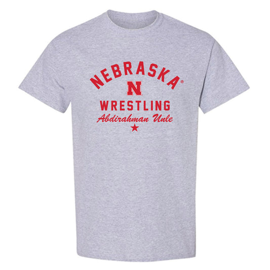 Nebraska - NCAA Wrestling : Abdirahman Unle - Classic Shersey T-Shirt-0