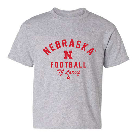 Nebraska - NCAA Football : TJ Lateef - Classic Shersey Youth T-Shirt-0