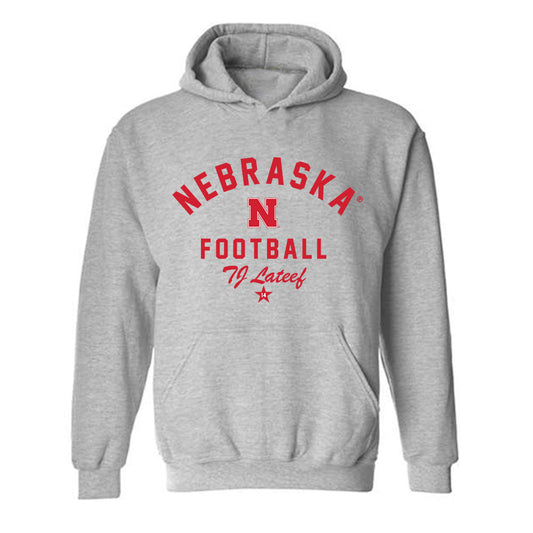 Nebraska - NCAA Football : TJ Lateef - Classic Shersey Hooded Sweatshirt-0