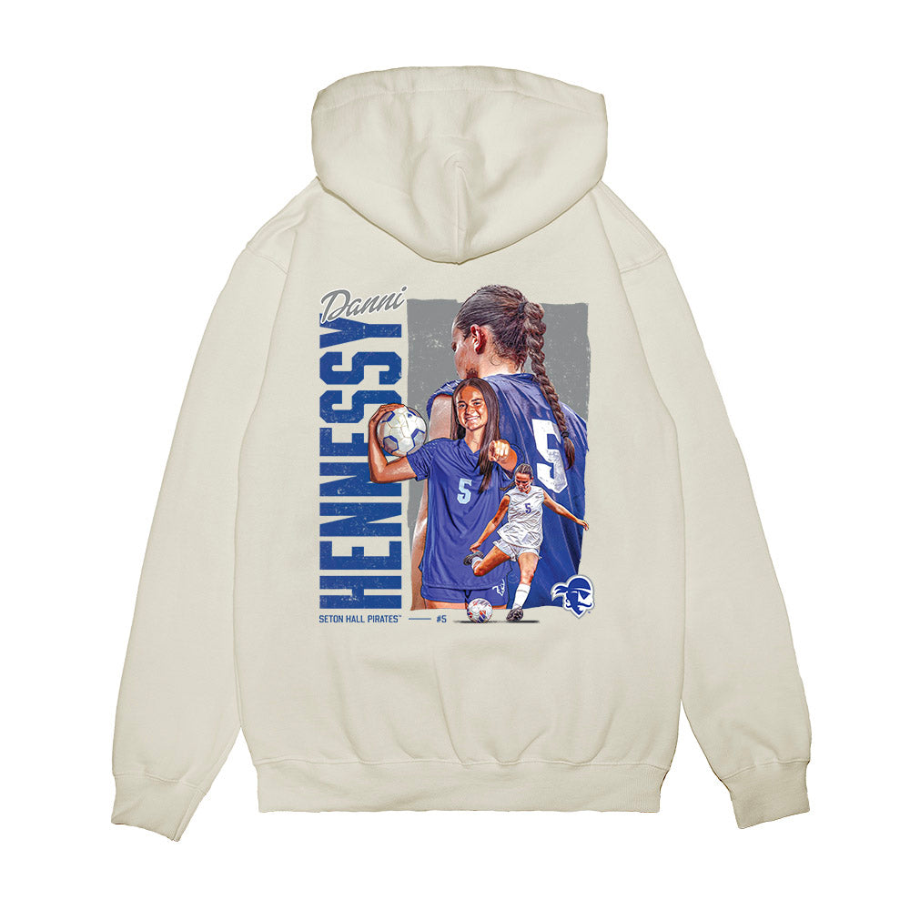 Seton Hall - All NCAA Sports : Danni Hennessy - Collage Premium Hooded Sweatshirt-1