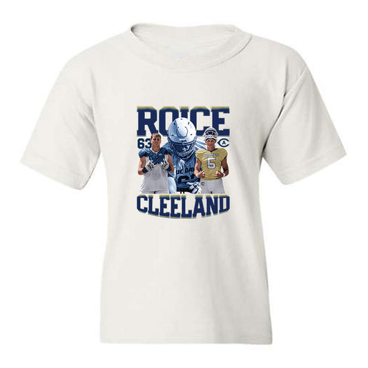 UC Davis - NCAA Football : Roice Cleeland - Collage Youth T-Shirt-0