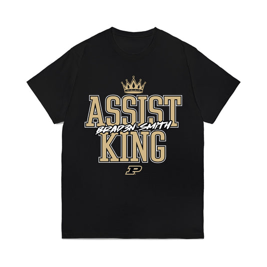 Purdue - NCAA Men's Basketball : Braden Smith - Assist King Comfort Colors T-Shirt-0
