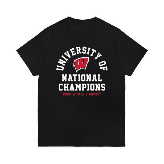 Wisconsin - NCAA Women's Ice Hockey : Grace Bickett - 2026 National Champions Comfort Colors T-Shirt-0