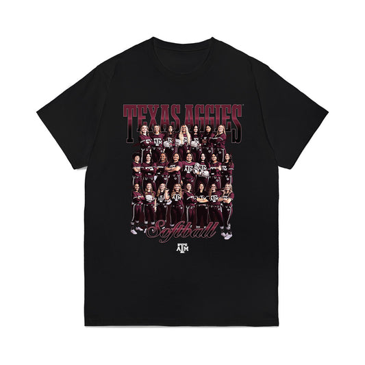 Texas A&M - NCAA Softball : Team Collage Comfort Colors T-Shirt-0