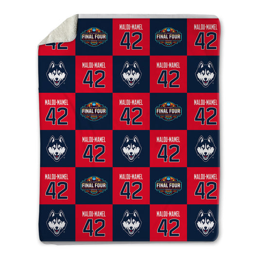 UConn - NCAA Women's Basketball : Gandy Malou-Mamel - Final Four NCAA® March Madness® 2026 Blanket-0