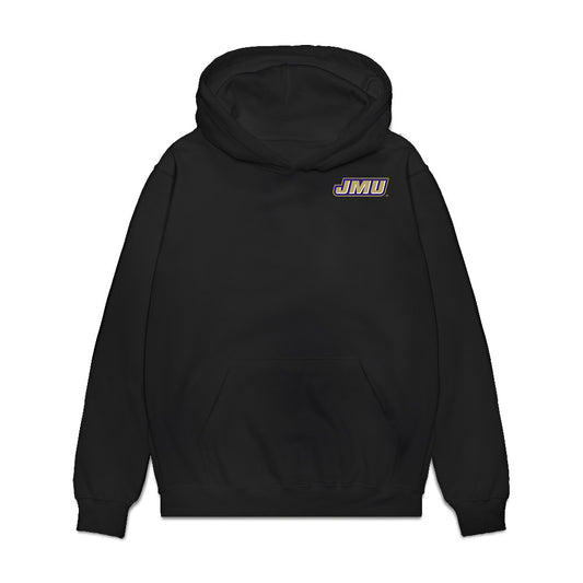 JMU - NCAA Baseball : Jonathan Strohecker - Collage Premium Hooded Sweatshirt-0