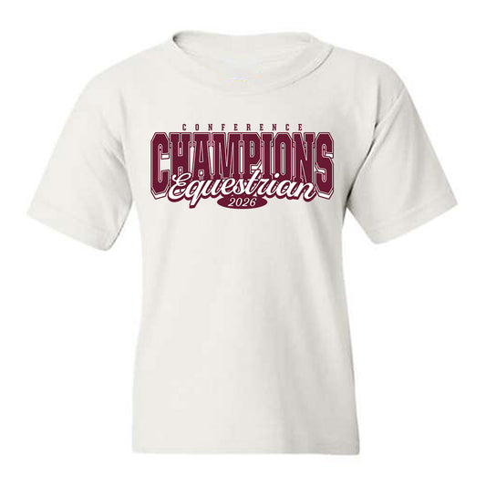 Texas A&M - NCAA Equestrian : Dylanne Rodriguez - Conference Champions Youth T-Shirt-0