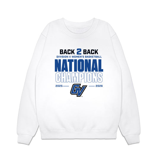 Grand Valley - NCAA Women's Basketball : Avery Lay - DII Back to Back National Champions Premium Crewneck Sweatshirt-0