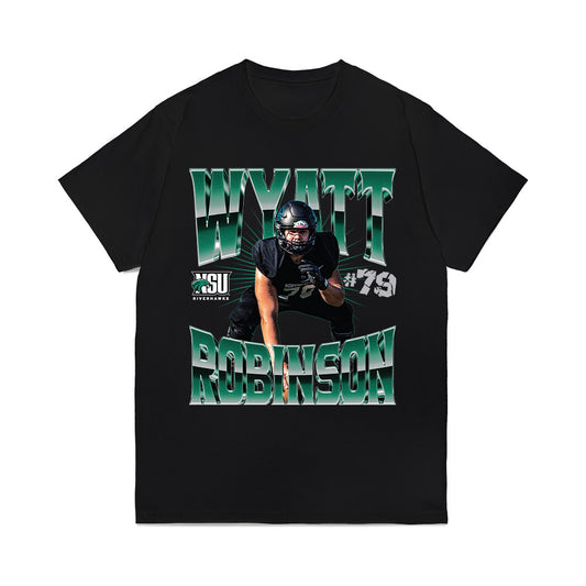 Northeastern State - NCAA Football : Wyatt Robinson - Collage Comfort Colors T-Shirt-0