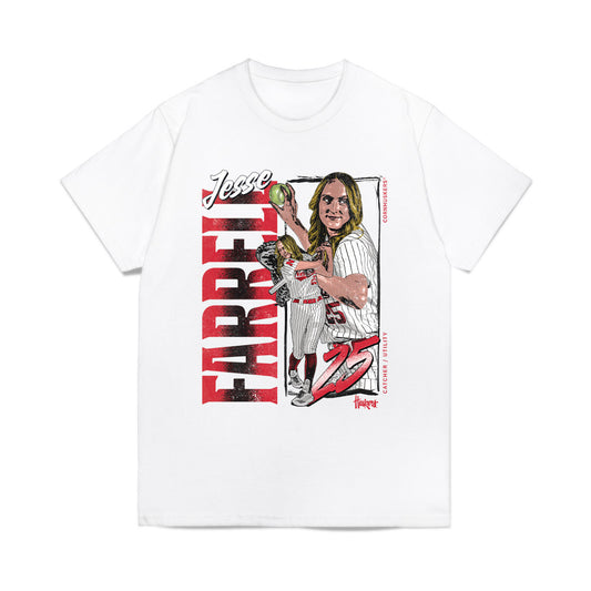 Nebraska - NCAA Softball : Jesse Farrell - Collage Comfort Colors T-Shirt-0