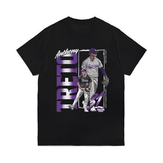 Tarleton State - NCAA Baseball : Anthony Treto - Collage Comfort Colors T-Shirt-0