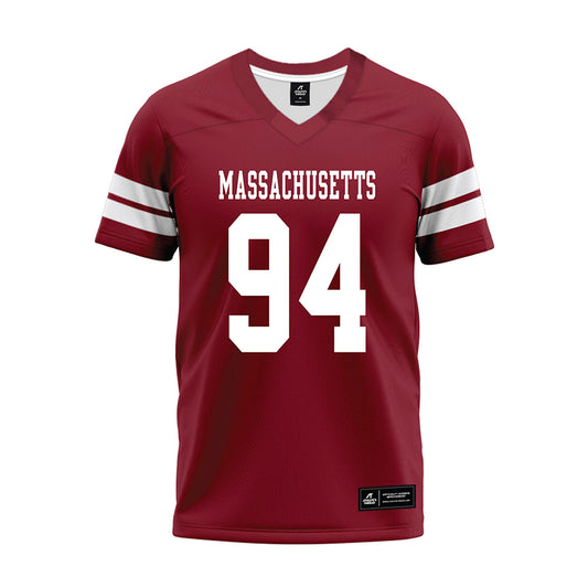 UMass - NCAA Football : Bennett Abbe - 2026 Burgundy Premium Football Jersey-0
