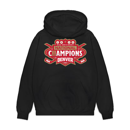 DU - NCAA Men's Ice Hockey : Samuel Harris - NCAA® 2026 National Champions Premium Hooded Sweatshirt-0