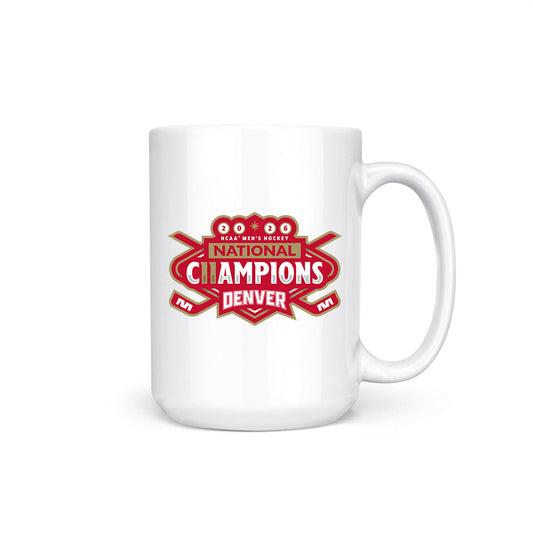 DU - NCAA Men's Ice Hockey : Jake Fisher - NCAA® 2026 National Champions Coffee Mug-0