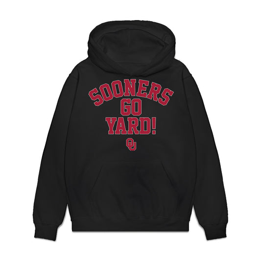 Oklahoma - NCAA Softball : Nelly McEnroe-Marinas - Sooners Go Yard! Premium Hooded Sweatshirt-0
