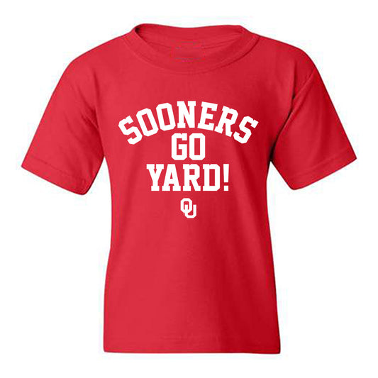 Oklahoma - NCAA Softball : Nelly McEnroe-Marinas - Sooners Go Yard! Youth T-Shirt-0