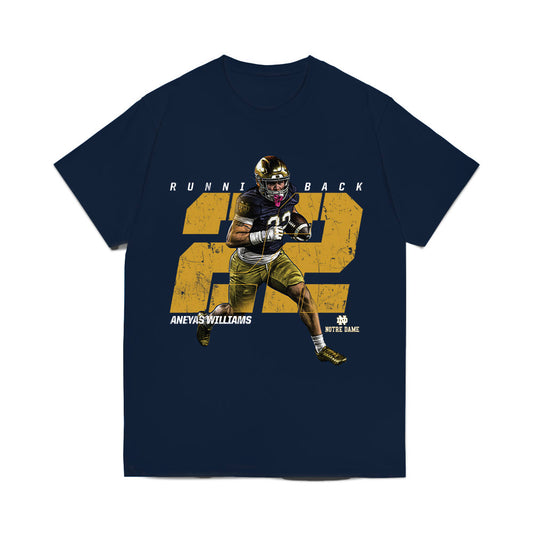 Notre Dame - NCAA Football : Aneyas Williams - Collage Comfort Colors T-Shirt-0
