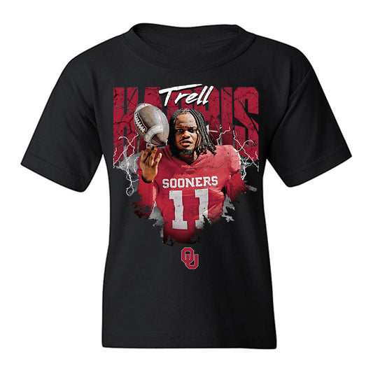 Oklahoma - NCAA Football : Trell Harris - Collage Youth T-Shirt-0