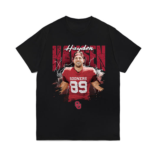 Oklahoma - NCAA Football : Hayden Hansen - Collage Comfort Colors T-Shirt-0