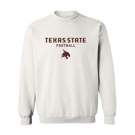 Texas State - NCAA Football : Davis Powell - Classic Shersey Crewneck Sweatshirt-0
